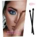 PLAFOPE 5pcs Silicone Eyeshadow Brush Cream Applicator Lip Balm Creamy Aluminum Cosmetic Eye Shadow Brush 13x1cm Black - Buy Online on SooperMarket.com