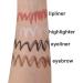 Multi Pencil Makeup Waterproof Multi-Functional Brow | Beauty Product for Women for Travel Comes with Eyeliner Brow Lipliner and Highlighter Puchen Pink - Buy Online on SooperMarket.com