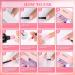 Morovan Poly Gel Nail Kit with UV Lamp - Professional Pink Clear Poly Gel Kit with UV Light for Beginners and Advanced Nail Extension - Starter Kit Included - Buy Online on SooperMarket.com