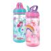 Nuby 2 Pack Iridescent Flip-it Kids On-The-Go Printed Water Bottle with Bite Proof Hard Straw - 18oz / 540 ml 18+ Months 2 pk Prints May Vary Colors May Vary - Buy Online on SooperMarket.com