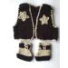 Pinbo Newborn Baby Photography Prop Crochet Knitted Cowboy Vest Shoes in Coffee - Adorable Infant Photo Shoot Outfit - Buy Online on SooperMarket.com