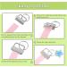 Outus 100 Pieces Key Fob Hardware Key Fob Keychain Wristlet with Split Ring (Silver 1 Inch) Silver 1 Inch - Buy Online on SooperMarket.com