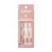 KISS imPRESS No Glue Mani Press On Nails Bare But Better 'Simple Pleasure' Nude Short Size Squoval Shape Includes 30 Nails Prep Pad Instructions Sheet 1 Manicure Stick 1 Mini File