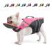 Mklhgty Dog Life Jacket, Reflective Dog Life Vest with Removable Neck Float & High Buoyancy for Swimming and Boating, Ripstop Pet Safety Swimsuit Rescue Handle for Small Medium Large Dogs pink M(Chest Girth: 17"-30")