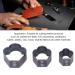 Crown-Shaped Leather Dance Tool Set - 3-Part Craft Punching Equipment | Alloyed Steel 1-Hole Hollow Punch - Buy Online on SooperMarket.com