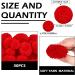 Syhood 30 Pcs Yarn Pom Poms Set - 20 x 1 Inch, 10 x 1.5 Inches Red Pompom Balls for Christmas Crafts and Xmas Party Decor - Buy Online on SooperMarket.com