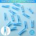 48 Pieces Baby Shower Decorations 24 Plastic Pacifiers and 24 Mini Clothes Pins Transparent Baby Showers Pacifiers Necklace Baby Girl Boy Pacifier Necklace for Party Favor Plastic Clothespins (Blue) - Buy Online on SooperMarket.com