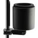 Kroozie Deluxe Bicycle Cup Holder - The Ultimate Bike & Scooter Cup Holder for Handlebars, Cruiser, Electric & Exercise Bikes, Treadmills, and More Flat Black
