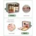 CUBETASTIC Makeup Bag  Portable Small Cosmetic with Handle Cute Clear Pouch with Makeup Brush - Green - Buy Online on SooperMarket.com