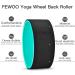 FEWOO Yoga Wheel Set for Back Pain Relief and Flexibility - Includes 3 Black+Green Props for Stretching, Massages, and Backbends - Buy Online on SooperMarket.com