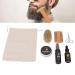Kosdfoge 7-Piece Partial Beard Care Set for Men | Shampoo Oil Balm Brush & More | Perfect Christmas Gifts for Fathers - Buy Online on SooperMarket.com