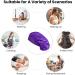 Silk Hair Wrap for Sleeping - Satin Bonnet Sleep Cap for Curly Hair | Soft Satin Head Cover for Women Girls | Purple Silk Bonnet for Makeup and Hair Protection - Buy Online on SooperMarket.com