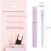 Belle Crystal Glass Nail File - Professional Salon Filing Tool for Natural Nails - Pastel Lilac 2mm - Buy Online on SooperMarket.com