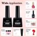 Buy LKE No Wipe Gel Top & Base Coat Set - Long Lasting Glossy Finish for DIY & Salon Nail Art - International Shipping Available - Buy Online on SooperMarket.com