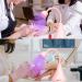 Krofaue UV LED Nail Lamp - Rotatable Quick Dry Nail Light for Gel Nails - Hands Free Mini Nail Dryer in Pink Tulips - Buy Online on SooperMarket.com