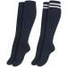Urban Classics Women Socks College Socks 2 -Pack Knee socks for women multipack 1 times plain color + 1 times with sporty stripes available in many colors sizes 35 and 39 - 42 39-42 navy