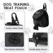 FuninCrea Dog Treat Pouch Bag with Poop Bag Dispenser - Oxford Cloth Training Bag for Walking & Travel (Black) - Buy Online on SooperMarket.com
