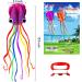 HENGDA KITE: Large Easy Flyer Octopus Kite for Kids - 31 Inches Wide - Perfect for Beach or Park - Orange & Purple - Buy Online on SooperMarket.com
