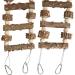 Shop Bird Parrot Ladder Bridge Toy | Natural Pepper Wood Swing & Climbing Accessories for Birds Rats & Hamsters | 18 Ladders - 51.96 x 3.93 Inches - Buy Online on SooperMarket.com