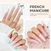Modelones Nail Art Stamper Kit 7Pcs - Premium Double Nail Stamp Stencils & Gel for DIY French Manicure - Buy Online on SooperMarket.com