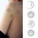 Dopetattoo Stars Temporary Tattoos - Boho Flash Design Sun Moon Antique Style - 6 Sheets for Women & Men - Buy Online on SooperMarket.com