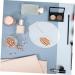 Buy 2 Sets Acrylic Powder Chassis Color Mixing Plates - Essential Makeup Mixing Trays for Women | Foundation Palette & Lipstick Tools - Buy Online on SooperMarket.com