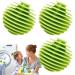 Dryer Balls Laundry Machine Ball Soft Washing Balls Anti-Winding - Softener Ball TPR Reusable Laundry Balls Quick Drying Cleaning Soft Washing Balls Hondony Green