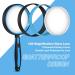 Premium 10X Magnifying Glass Large Magnifying Glass for Kids Seniors Magnifying Glasses for Close Work Loupe Magnifier for Reading 3 Inch Magnifying Lens Rubber Handle with Hole Design - Buy Online on SooperMarket.com