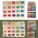 OCKULT 20 Colors Watercolor Painting Set DIY Clay Coloring Nail Art Dripping Glue Glitter Watercolour Solid Paint Box Portable Travel Water Color Paints Set Paint Kit for Artists and Painting Lovers B color one size - Buy Online on SooperMarket.com