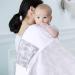 Yoofoss Silent Scarf & Cotton Shut-Up Apron - Multi-Purpose Breastfeeding Cover Privacy Screen & Nut Cover Cloth (100x65 cm Gray) - International Shipping Available - Buy Online on SooperMarket.com