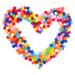 Molain 150Pcs Pom Poms 1 Inch Pom Poms Arts and Crafts Assorted Pompoms for Crafts DIY Pom Pom Balls Large Colored Cotton Puff Balls for Xmas Valentine Day Birthday Party Decorations 150 PC 2.5 cm