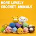 HEJIN Crochet Kit for Beginners - 6 PCS Animal Kit with Video Tutorials, Yarn, Eyes, Stuffing, Hook - Perfect Gift for Kids & Adults - Buy Online on SooperMarket.com