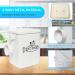 Vumdua Farmhouse Pet Food Storage Container Set - Airtight, Durable, With Scoop | Perfect Gift for Pet Owners - Buy Online on SooperMarket.com