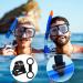 Dive Snorkel Clip Set - 16 Pcs Universal Plastic Silicone Keeper for Snorkel Mask - Black Attachment Gear Spare Part for Snorkeling and Diving - Buy Online on SooperMarket.com