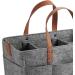Harilla Baby Wrap Bag Stylish & Spacious Felt Organizer for Baby Products | Reusable Dark Gray Handbag & Weekend Bag - Buy Online on SooperMarket.com