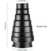 Neewer Medium Aluminum Alloy Conical Snoot Kit with Honeycomb Grid and Color Gel Filters for Bowens Mount Studio Strobe - Photography Flash Light Accessories - Buy Online on SooperMarket.com