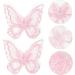 EXCEART 30pcs Mesh Butterfly Patch Dreses Handbags Bowknot Crafts Sewing Accessories Headgear Wedding Dress - Buy Online on SooperMarket.com