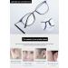 Koosufa Classic Retro Glasses Frames for Men & Women - Ultra Light Thin Panto Nerd Glasses with Case - Stylish TR90 Black Frames - Buy Online on SooperMarket.com