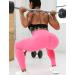 KIWI RATA Women's High Waist Scrunch Butt Yoga Pants - Rose, XL | Tummy Control Sport Leggings - Buy Online on SooperMarket.com