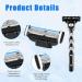 8Pcs Razor Blades Refills with 1 Handle Razors for Mach 3 Blades Replacement Blade with Double Lubrication Strip Compatible with Mach 3 Handles Shaving Manual Shaver Blade Men Father Boyfriend - Buy Online on SooperMarket.com