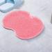 Back/Feet Scrubber for Shower Silicone Shower Brush with Suction Cup for Cleaning & Exfoliating Skin Floating Body Long Bristles for Wet or Dry Brushing Cleans The Body Easily 30 25cm (Pink)
