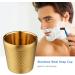 Xiaoxin Stainless Steel Soap Bowl | Barber Razor Cup for Men | Wet Shaving & Face Hair Cleaning - Buy Online on SooperMarket.com