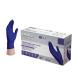 Ammex Indigo Nitrile Exam Gloves 3 Mil Latex Free Powder Free Textured Disposable Non-Sterile Food Safe Large (Pack of 100) Beaded Cuff