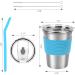 Yummy Sam Kids Stainless Steel Cups with Silicone Straws and Spill-proof Lids - 5 Pack 12oz Toddler Tumblers with Heat-insulated Sleeves - Buy Online on SooperMarket.com