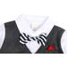 AmzBarley Baby Boys Gentlemans Outfit Suit | Long/Short Sleeve Dress Shirt Pants Vest Bowtie Tuxedo Rompers | Black | 12-18 Months - Buy Online on SooperMarket.com
