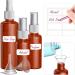 10x 50ml Portable Refillable Plastic Spray Bottles - Travel-Friendly Atomizers for Skincare Essential Oils & Perfumes (Brown) | Ideal for Outdoor Sports & Air Travel - Buy Online on SooperMarket.com