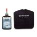 Supreme Trimmer Silver Logo Barber Cape & Clipper Blade Oil Barbers Kit