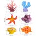 UEETEK 6-Pack Multicolor Sea Star & Coral Aquarium Decor - Realistic Fake Ornaments for Fish Tank Decoration - Buy Online on SooperMarket.com