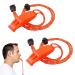 Brohiazao 2 pieces of emergency pipe signal pipe with reflective surroundings adjustable safety pipes trill whistle orange suitable for use as a rescue pipes training pipes.