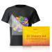 HTVRONT DTF Transfer Film for Sublimation - 30 Sheets of A4 (8.3 11.7) DTF Paper for Inkjet Printers  Direct to Film Transfer Paper for Cotton T Shirts  Easy to Use  Vivid Colors  Easy to Indentify A4  30 Sheets